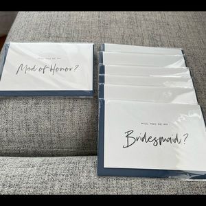 Set of cards bridesmaid proposal